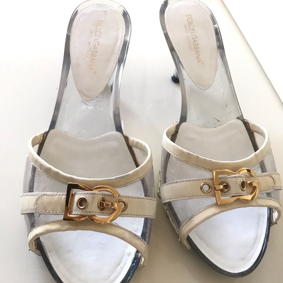 Dolce & Gabbana Shoes - Dolce&Gabanna sandals white gold D&G 💯 Authentic